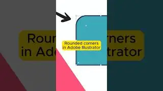 Rounded corners in Adobe Illustrator #shorts #adobe #graphicdeisgn