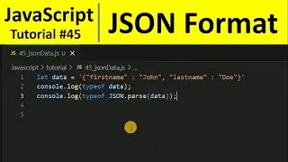 JavaScript Tutorial 45 - What is JSON Format in JavaScript | Programming For Beginners