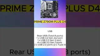 ASUS PRIME Z790M-PLUS D4 Motherboard Specifications  #gamingcomputer #windows #motherboard