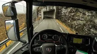 POV Driving Scania S520 - Øvre Årdal Fv. 53 Serpentine