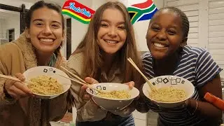 South Africans try INDOMIE NOODLES (Mi Goreng)🍜 for the first time! |  VLOG with friends