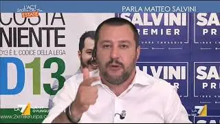 Immigrazione, Salvini (Lega): In Italia non cè casa e lavoro per tutti. E prima vengono gli ...