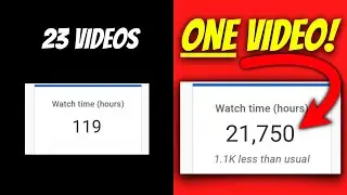 Get 4000 Hours Watch Time on YouTube Fast - 3 Hacks!