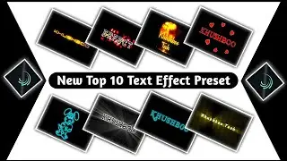 Top 10 Text Animation Preset|Emoji Text Effect Alightmotion Editing🦞Text Effect Preset🐾Khushboo Tech