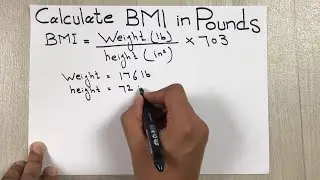 How to Calculate BMI in Pounds (lbs) -Body Mass Index Easy Way