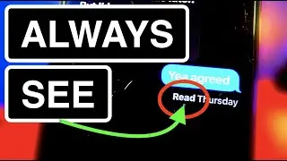 MAJOR READ RECEIPT GLITCH! EVEN When TURNED OFF READ See If iMessage Was Read READ RECIEPTS Glitch