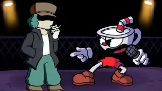 FNF Nerves But Cuphead vs Garcello Sings It | Friday Night Funkin