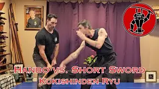 Hanbo vs. Short Sword Fighting Form, Kukishinden Ryu, Kao Kudaki, Hanbojutsu