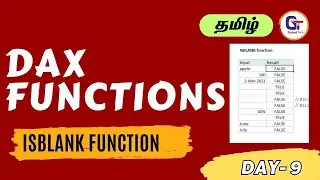 ISBLANK  function (DAX) - (DAX) | ISBLANK  function (DAX) In Power BI DAX -  Day 9 - #gokultech