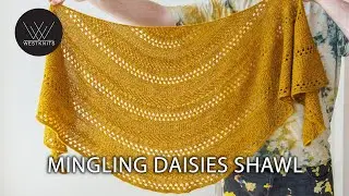 Mingling Daisies Shawl