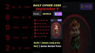 Daily cipher hamster kombat today | 9 September hamster kombat daily cipher combo | 5 million coins