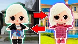 UNKNOWN GIRLS EXCHANGE LIVES !  STORIES with BARBIES & LOL DOLLS