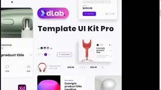 XdLab - Template UI Kit Pro Symbols amp Text Styles landing page