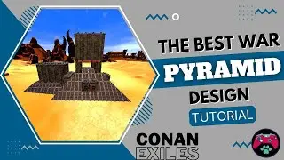 The Best Design Building For War Pyramid-Conan Exiles|War Pyramid With Protected Vault|Survival game