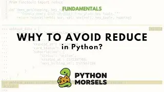 Why not to use functools.reduce in Python