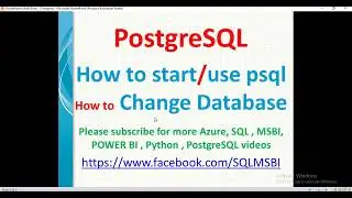 Postgresql Tutorials | how to start psql postgres | postgresql command prompt| How to use psql Shell