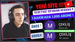 SIFIRDAN HESABA 5 DAKİKADA 1.000 ABONE - Youtube Abone Hilesi 2022