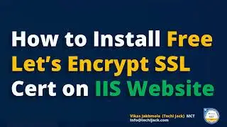 Install Free Multiple SSL Certificate On IIS Server | Let's Encrypt SSL