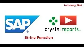 String Function in SAP Crystal Reporting