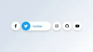 Social Media Buttons with Cool Hover Animation using only HTML & CSS