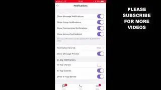 HOW TO DISABLE OR ENABLE SHOW COMMUNITIES NOTIFICATIONS IN VIBER APP (IOS)