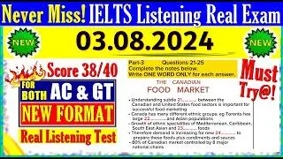 IELTS LISTENING PRACTICE TEST 2024 WITH ANSWERS | 03.08.2024