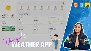 Build a Weather App Using HTML, CSS & JavaScript | API Tutorial for Beginners