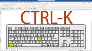 Every MS WORD Keyboard Shortcut Ever: Ctrl-K