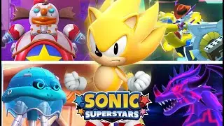 SONIC SUPERSTARS - All Bosses (As Super Sonic)