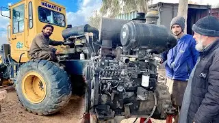 Rebuilding Komatsu Loader Engine Completely || Repair and Restore Komatsu Engine