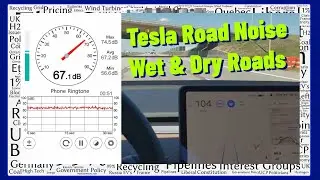 2021 Tesla Model 3 Road Noise on Wet & Dry Roads