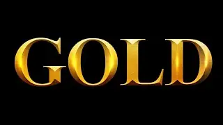 Photoshop Gold Text Effect for Beginners