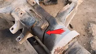 How to Truck Damage Rear Axle Hosing Repair | Broken axle hosing restoration and rebuild amazing