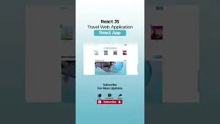 ✈️ React JS Tutorial - TRAVEL WEB APPLICATION | Download Full Source Code. #shorts