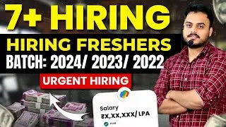 NEW OFF-CAMPUS JOB | Freshers Hiring | Batch:  2024/ 2023/ 2022 | Must Apply🔥