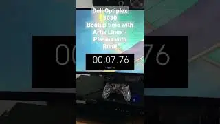 Dell Optiplex 3080 Bootup time with Artix Linux - Plasma with Runit 