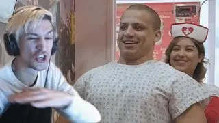 xQc reacts to Tyler1 and T1 Faker Visit the Heart Attack Grill (with chat)