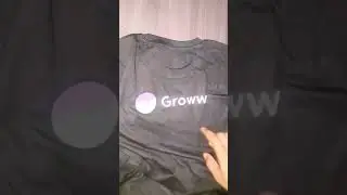 Groww sent a free T-shirt 😺