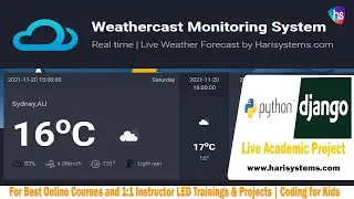 Weather forecast system - Free python projects with source code - django project with source code