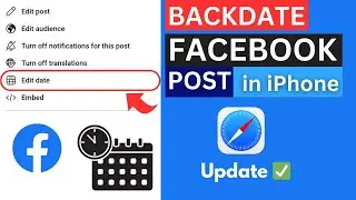 How To BACKDATE Facebook Post || Change Time/Date in Facebook Post on iPhone