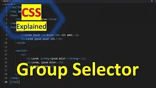 CSS group selector | CSS Explained | #SmartCode