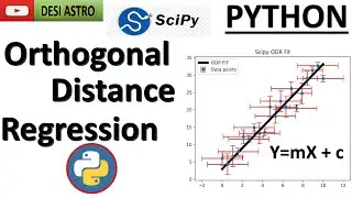 Advanced Regression in Python: Using SciPy's ODR for Precise Data Fitting| LIne Fitting|  DESI ASTRO