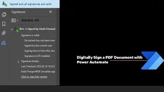 Digitally Sign a PDF Document with Power Automate