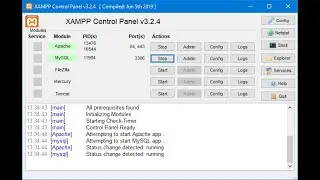 Установка XAMPP для работы с базой данных MySQL или MariaDB