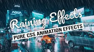 Rain Animation CSS | Rainy Cloud Animation Effects