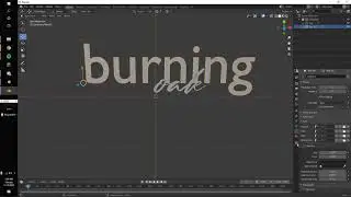 blender text font change