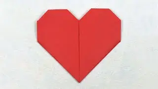 Origami Heart Folding Instructions - Easy Heart folding with Paper