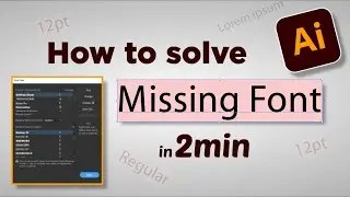 Missing Font Recover in Adobe Illustrator