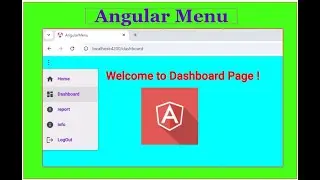 create sidenav menu bar in angular using material UI components | |Angular 18 - Material UI Tutorial