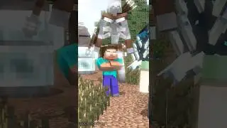 Sigma Herobrine Help Alex 🗿 | Masha Ultrafunk #sigma #herobrine #minecraft #animation #shorts